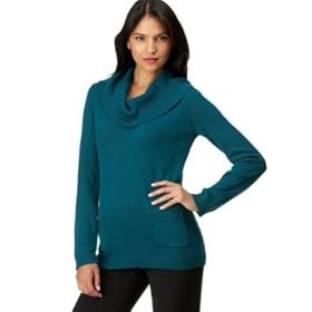 AGB Cowl-Neck Sweater with Pockets