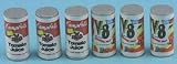 Dollhouse Miniature Set of 6 Tomatoe Juice Cans Dollhouse Miniature Set of 6 Tomatoe Juice Cans