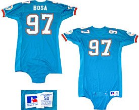 John Bosa Unsigned Game Used Miami Dolphins Jersey