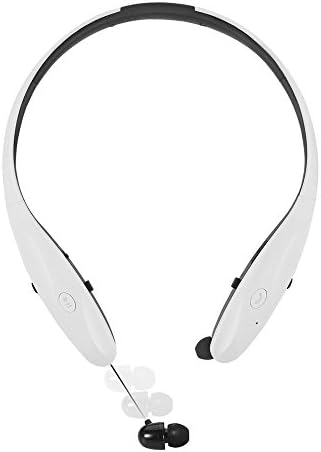 Bluetooth Headphone, Megedream Retractable Neckback Handsfree CVC6.0 Headsets Microphone Cal Multi-connection Up to 2 Devices Earphone for Iphone, Ipad, Androids and Other Bluetooth Device