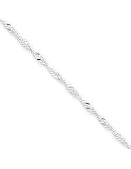2mm, Sterling Silver, Singapore Chain, 18 inch