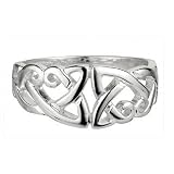 Sterling Silver Celtic Knot Woven Ring - Made in Ireland