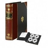 IDESNS01642 - CD Binder, Media Storage, 128 CDs, Leather Like, Black
