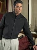 Men's Long Sleeve Comfort Stretch Poplin Shirt
