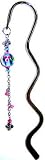 Blue Lampwork Bead Bookmark with Swarovski Crystal