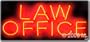 Neon Sign - Law Office - Large 13" x 32"