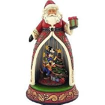 Jim Shore Santa with Mickey Scene - Tree Trimming Party