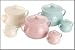 Le Creuset Stoneware Set if Two Bean Pots, Small, Almond