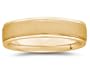 6 mm Brushed Center Comfort-Fit Men's Wedding Band in 18k Yellow Gold