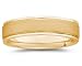 6 mm Brushed Center Comfort-Fit Men's Wedding Band in 18k Yellow Gold