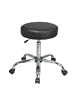 Chrome Finish Backless Stool with Vinyl Seat