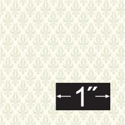 Dollhouse Wallpaper Damask Cream