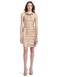 London Times Women's Sleeveless Shutter Tuck Dress