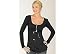 Outlooks Tie Front Long Sleeve Henley Top