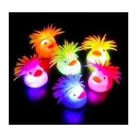Light Up Flashing Puffer Duck (Quantity=6 / Assortment of Colors)