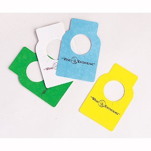 100 Wine Enthusiast Color Coded Wine Bottle Tags