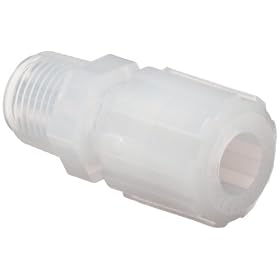 Parker Pargrip GAMS-88 Compression Tube Pipe Adapter PFA 1/2" Tube OD X 1/2" NPT Male