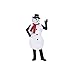 Fun World Costumes Men's Adult Jolly Snowman Costume, White/Black, One Size