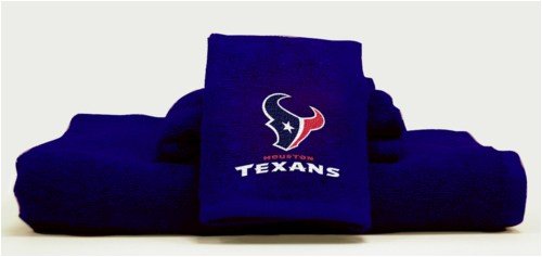 Houston Texans NFL Embroidered 100% Cotton 3 PC Towel Set