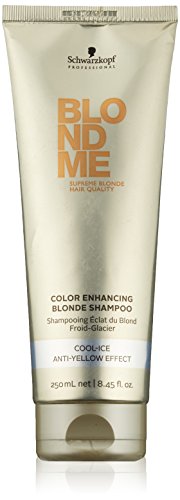Schwarzkopf Blondme Blonde Color Enhancing Blonde Shampoo Cool Ice (Anti-Yellow Effect) 250Ml/8.45Oz by Schwarzkopf