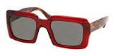 RALPH LAUREN SUNGLASSES - RALPH LAUREN RL 8037 5008-87 RED PLASTIC GRAY LENS SUNGLASSES