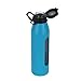 Takeya 22 Ounce Classic Glass Water Bottle with Silicone Sleeve and Flip Cap, Cobalt