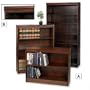 ERGOCRAFT Wood Veneer Bookcases - Walnut