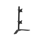 Adjustable Tilting DUAL Desk Mount Bracket for LCD LED (Max 33Lbs, 10~23inch) - Black ~ MonoPrice