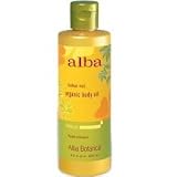 Alba Botanica Kukui Nut Organic Body Oil, 8.5-Ounce