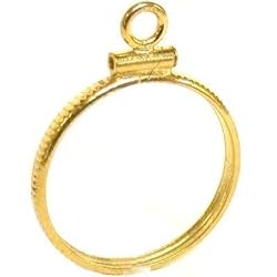 14K Gold COIN BEZEL Indian Head $2.50 Yellow