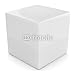 Wallmonkeys Peel and Stick Wall Decals - White 3D Cube Isolated over White - 48