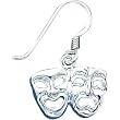 Sterling Silver Comedy & Tragedy Earrings Jewelry