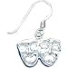 Sterling Silver Comedy & Tragedy Earrings Jewelry
