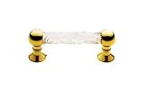 Baldwin 4349.030 Swarovski Crystal Drawer Pull, Polished Brass - Lacquered