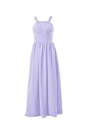 Lace Floor Length Chiffon Evening Dress/Bridesmaid Dress/Party Dress 