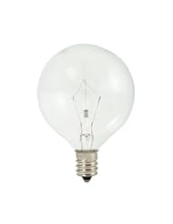 Bulbrite 860057 Pack of (10) 60 Watt (70 Watt Replacement) Clear Dimmable G16.5 Shaped Candelabr, Clear