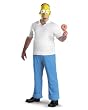 Homer Simpson Del.Teen/Small Adult Costume Jacket Size 38-40