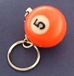 Five Ball Keychain Billiards Billiard Pool 5