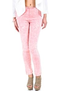 Washed Out Pocketless Jeans in Bubblegum