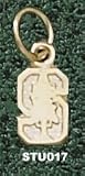 Stanford Univ S Tree 1/4 Charm/Pendant -Choose from 14K/10K, Stainless Steel or Gold Plated