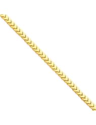 4.0 mm Solid 14K Yellow Gold High Polish Classic Franco Link Chain Necklace 20" - 30" Available