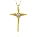 10K Yellow Gold Accented Diamond Pendant