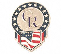 Buy Colorado Rockies Flag Pin by Peter David by FansEdge