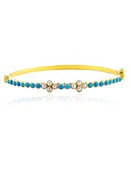 18kt Yellow Gold 2.31ct Genuine Gemstone Bangle Fashion Jewelry for New Year