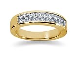 0.48 Diamond Wedding Band in 18k Yellow Gold
