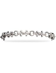 CleverSilvers 7 Inch Versant Fleur De Lis Toggle Bracelet