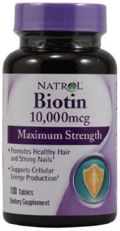 General Health Biotin 10,000 mcg 100 tablets(pack of 2)