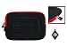 Toshiba Mini NB255-N245 10.1 Inch Netbook Laptop Neoprene Sleeve Case with Internal Hidden Pocket, Color Black / Red + NuVur &trade; Keychain (ND10MSR1)