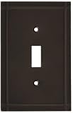 Stanley Home Designs V8069 Ranch Single Switch Plate, Oil-Rubbed Bronze