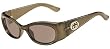 Gucci Sunglasses Designer Fashion Womens Authentic Salmon Gold Frame Red Brown Lens Gg 2968/s HXD